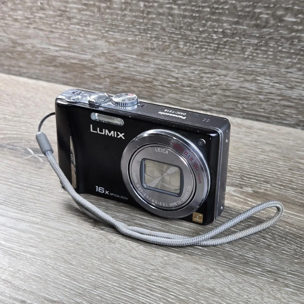Panasonic Lumix DMC-TZ18 BLACK 14MP Digital LEICA LENS 16x Zoom Kit Box Charger